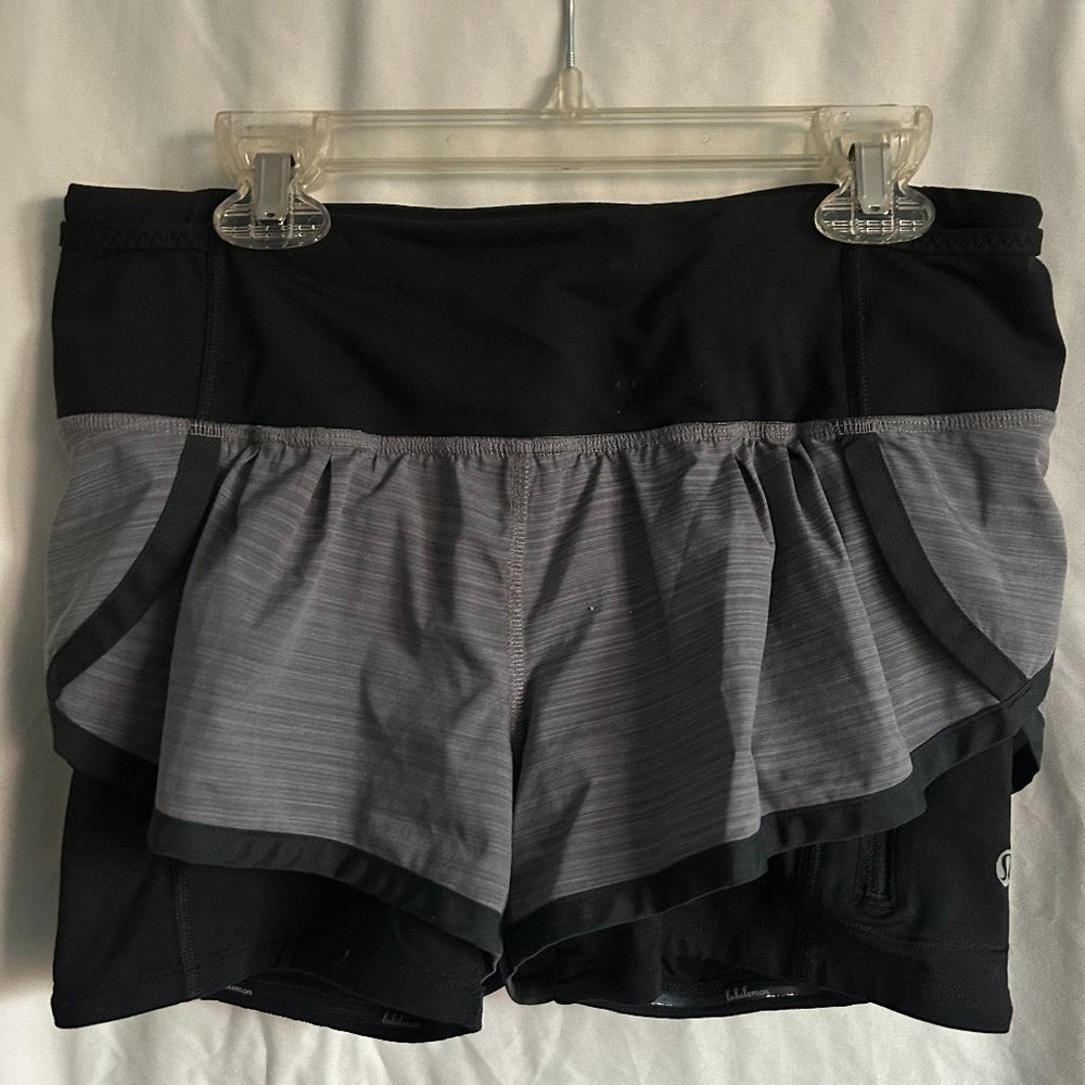 Lululemon Gray Lined Athletic Shorts
